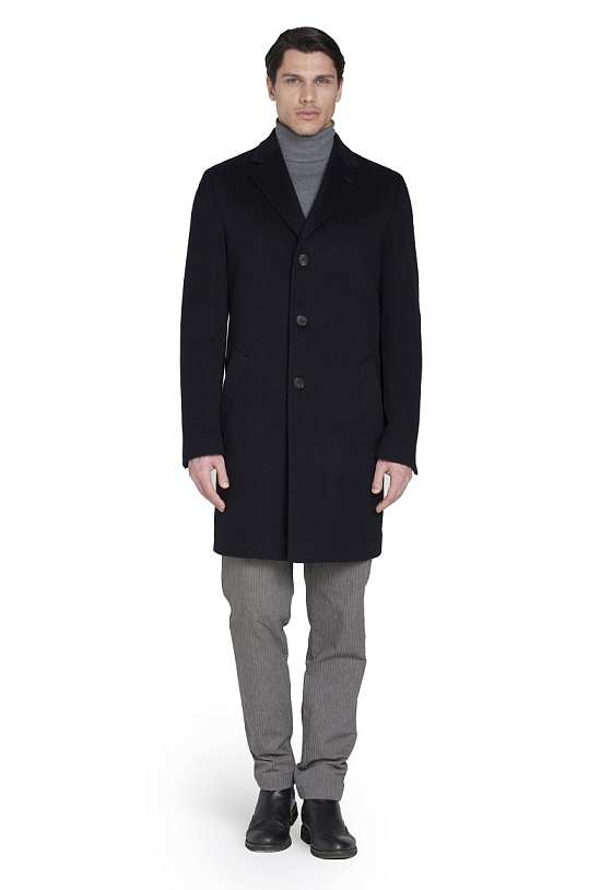 Черное пальто U301-95